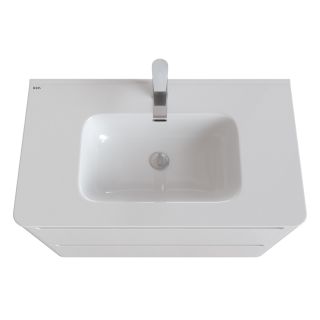 Тумба с раковиной IDDIS Edifice подвесная 80см белый EDI80W0i95K